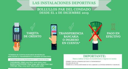 NUEVAS FÓRMULAS DE PAGO EN LAS INSTALACIONES DEPORTIVAS