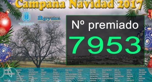 NÚMERO PREMIADO SORTEO CAMPAÑA DE NAVIDAD 2017