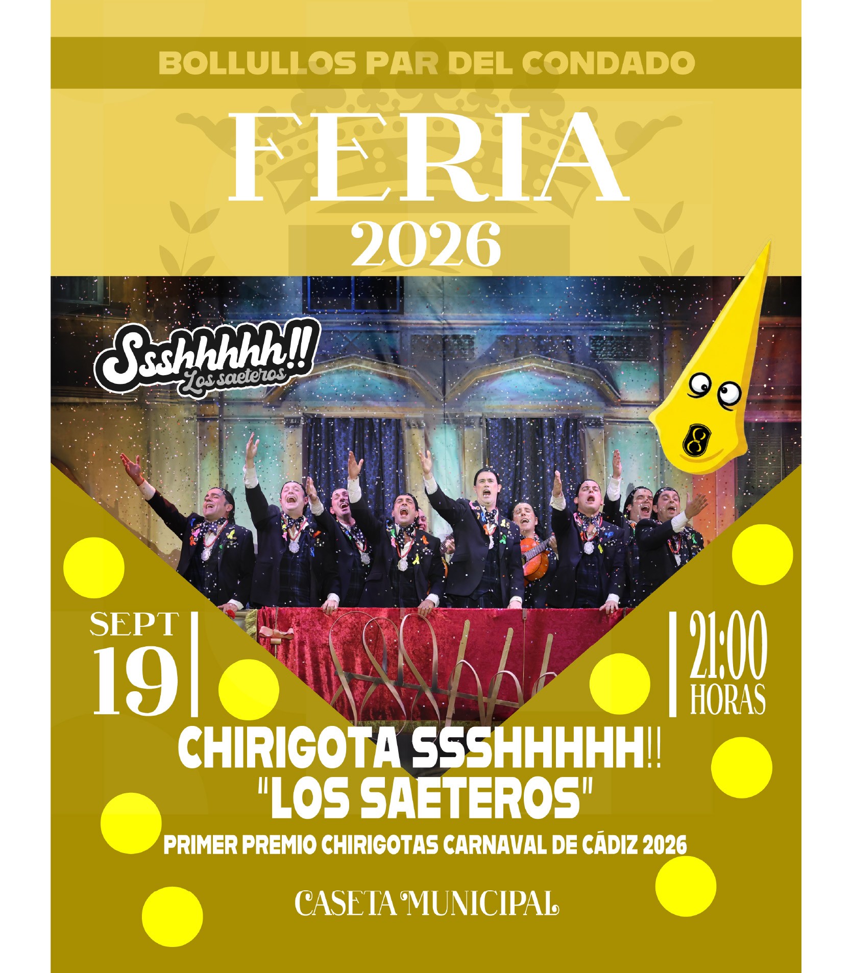 ACTUACIÓN CHIRIGOTA LOS SAETEROS - FERIA 2026