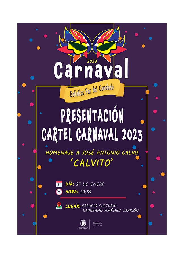 PRESENTACIÓN CARTEL CARNAVAL 2023
