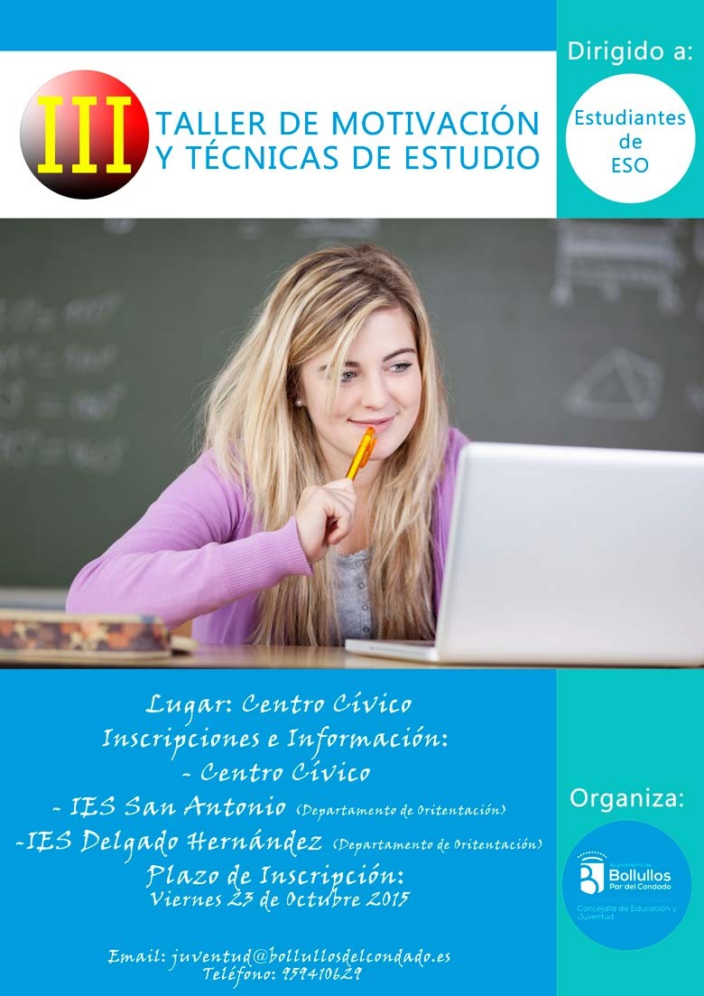 III TALLER DE MOTIVACIÓN Y TÉCNICAS DE ESTUDIO