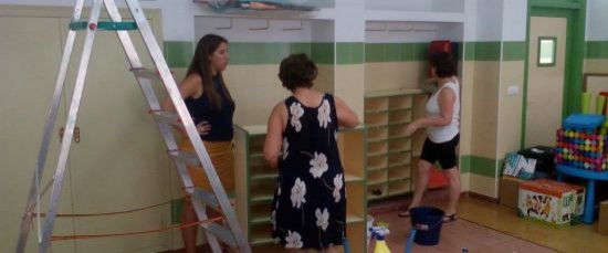 COMIENZAN LOS TRABAJOS DE LIMPIEZA EN LOS CENTROS EDUCATIVOS
