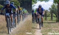LOS CICLISTAS BOLLULLEROS MIGUEL ÁNGEL BARRAGÁN Y FERNANDO ESPINA EN EL PODIO DE LA "DOÑANA NATURAL"