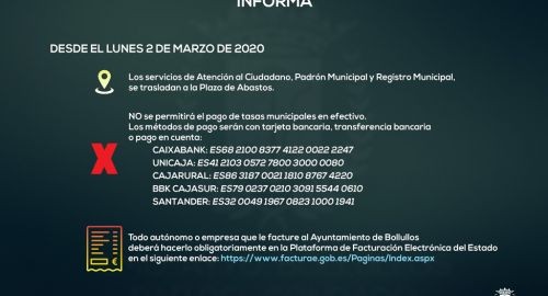 TRASLADO DE SERVICIOS Y OFICINAS AL CENTRO COMERCIAL LAS MERCEDES