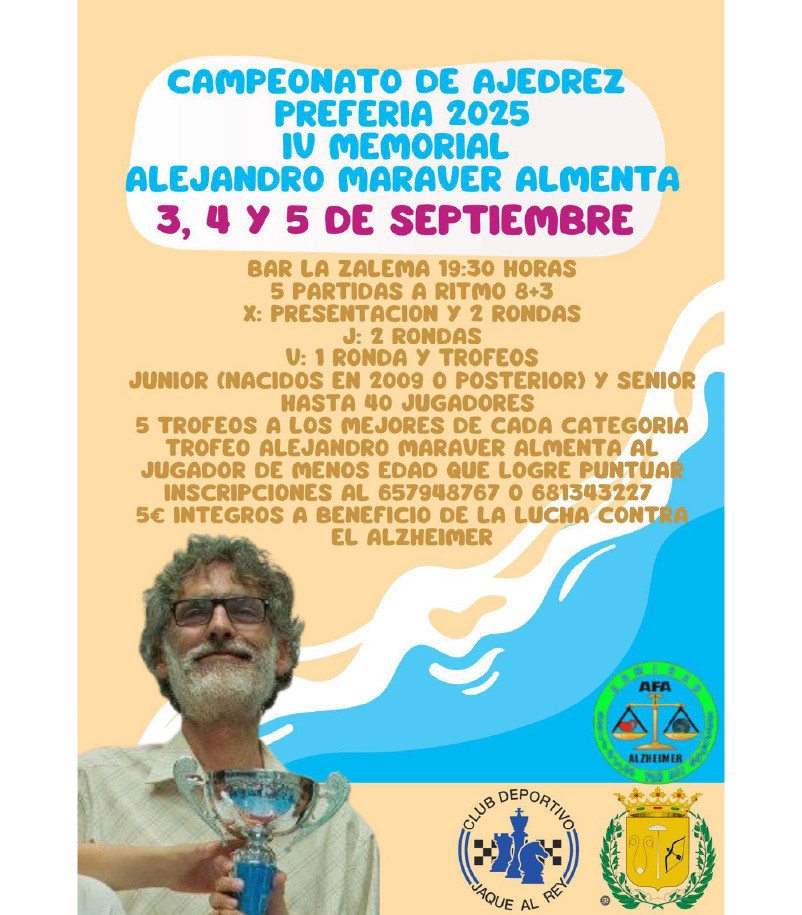 24ª EDICIÓN DEL TORNEO PR-EFERIA DE AJEDREZ