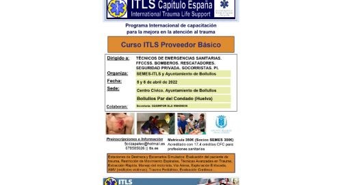 BOLLULLOS ACOGERÁ EL II CURSO AVANZADO DE EMERGENCIAS SANITARIAS PARA PROFESIONALES