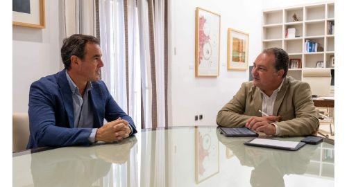 EL ALCALDE DE BOLLULLOS SE REÚNE EN HUELVA CON EL PRESIDENTE DE DIPUTACIÓN