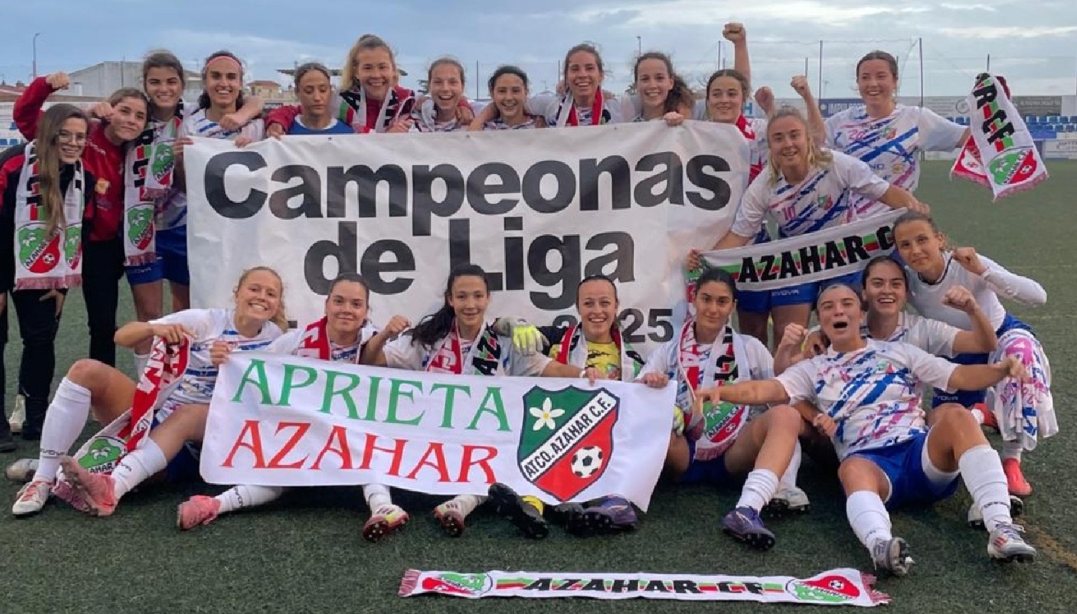 EL ATLÉTICO AZAHAR CF FEMENINO SE PROCLAMA CAMPEÓN DE LIGA Y LOGRA EL ASCENSO A 3ª RFEF
