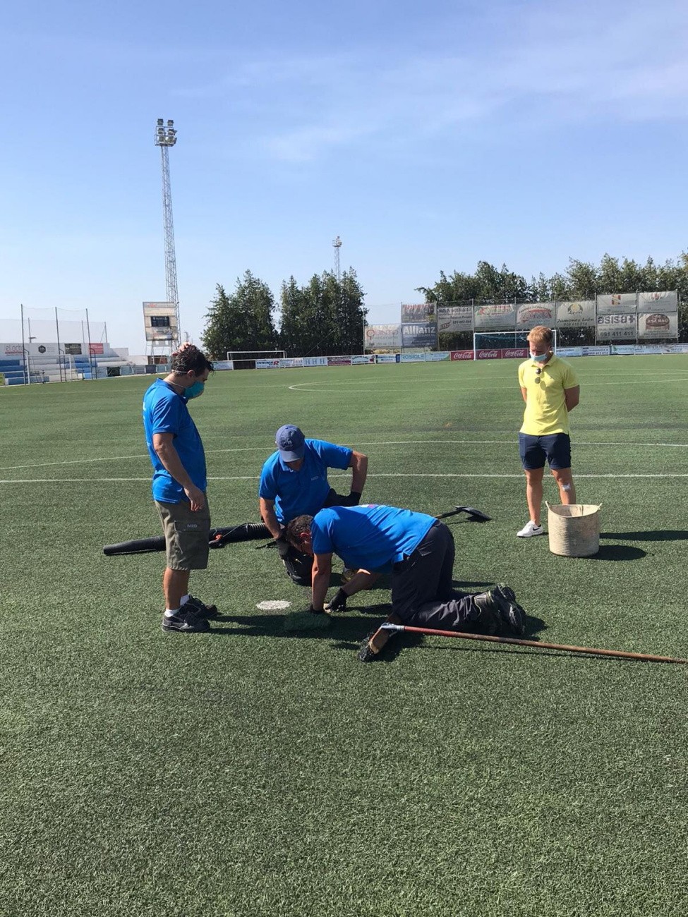 TRABAJOS DE MANTENIMIENTO EN EL ESTADIO MUNICIPAL ELOY ÁVILA CANO