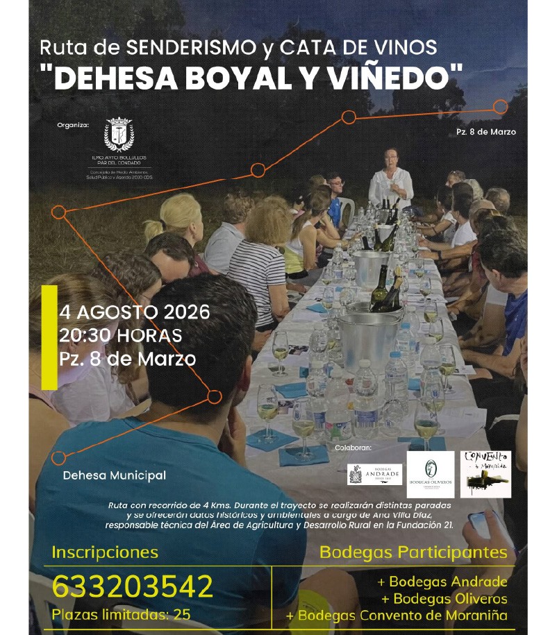 RUTA SENDERISMO Y CATA DE VINOS VERANO 2026