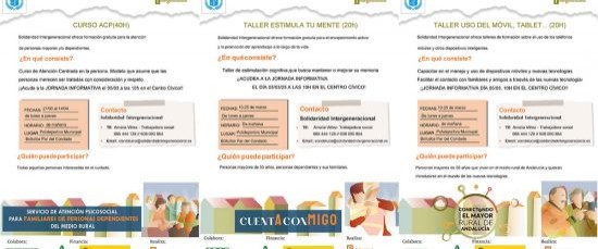 TALLERES DE FORMACIÓN PARA MAYORES DE 55 AÑOS
