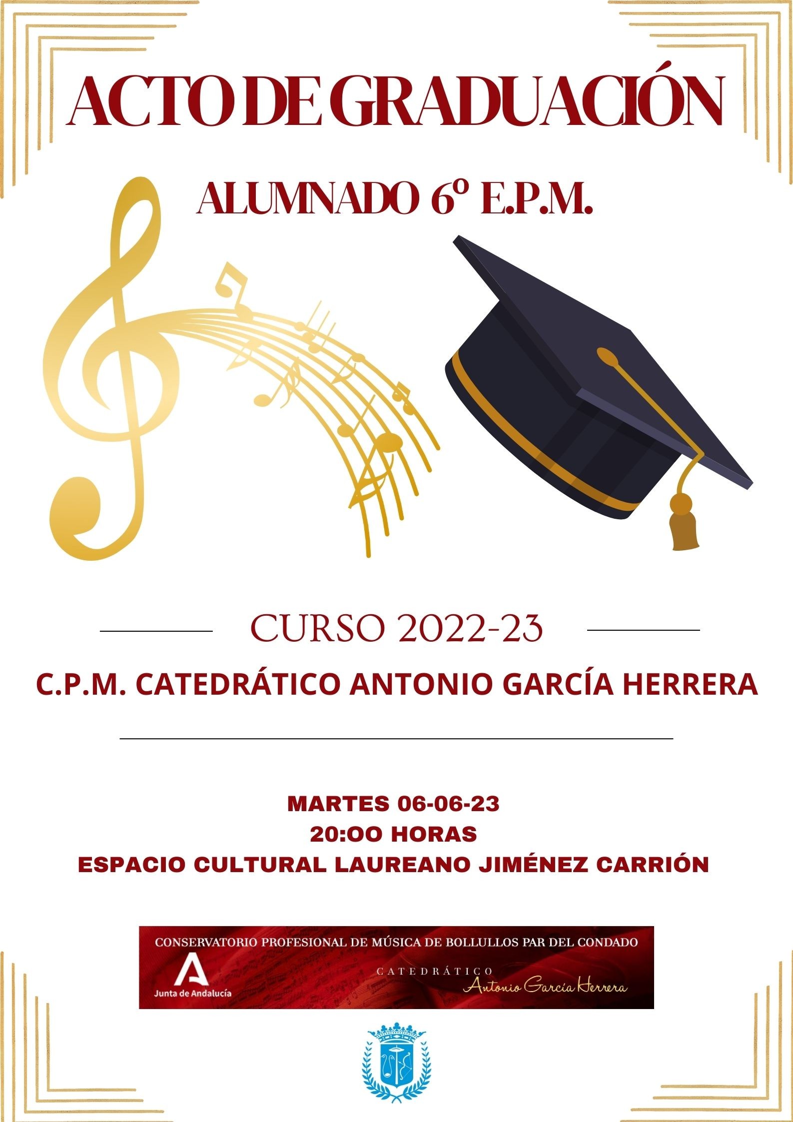 ACTO DE GRADUACIÓN CONSERVATORIO DE MÚSICA