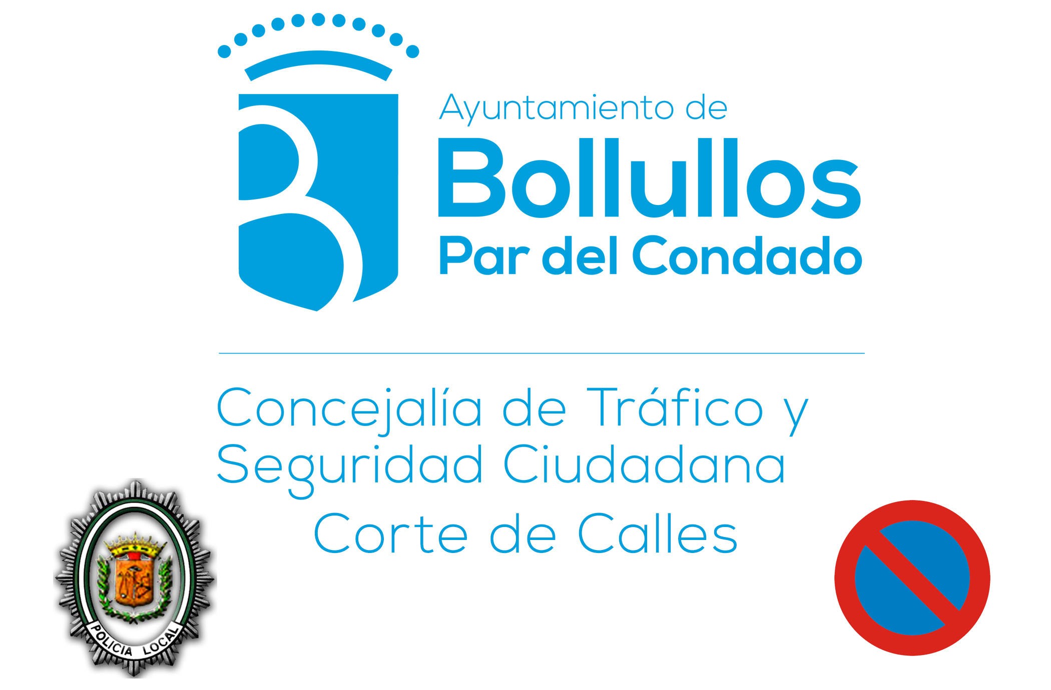 Corte de calles al tráfico y prohibición de aparcamientos para el viernes 11 de Septiembre