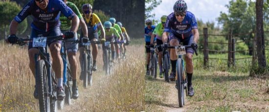 LOS CICLISTAS BOLLULLEROS MIGUEL ÁNGEL BARRAGÁN Y FERNANDO ESPINA EN EL PODIO DE LA "DOÑANA NATURAL"