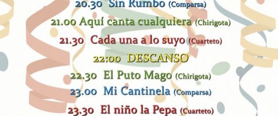COMIENZA LA MUESTRA DE CARNAVAL 2016