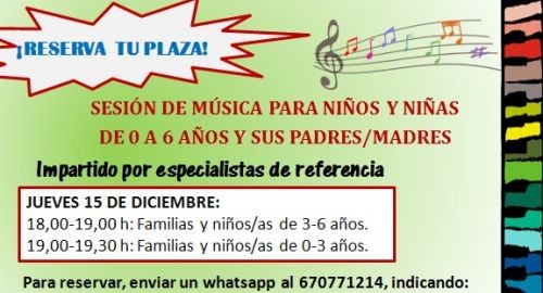 TALLER GRATUITO DE MÚSICA PARA NIÑ@S