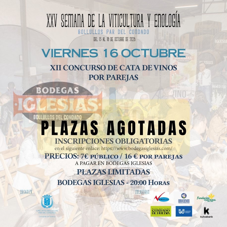 XII CONCURSO DE CATA DE VINOS POR PAREJAS DE BODEGAS IGLESIAS