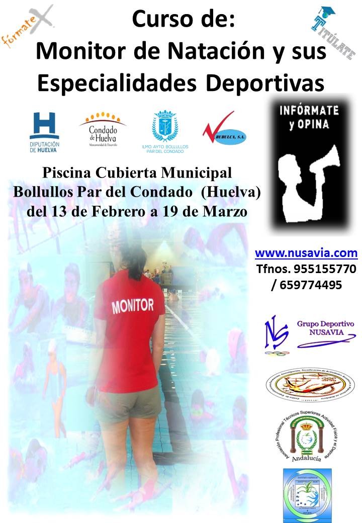 Curso Monitor de Natación y sus Especialidades