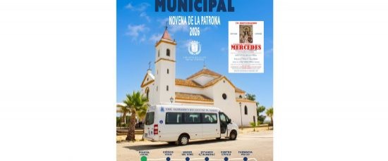 EL AYUNTAMIENTO PONE EL BUS SOCIAL AL SERVICIO DE LOS FIELES PARA LA NOVENA 2026 DE NUESTRA PATRONA