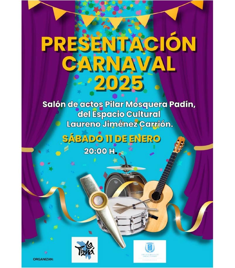 PRESENTACIÓN CARTEL Y REVISTA DE CARNAVAL 2025
