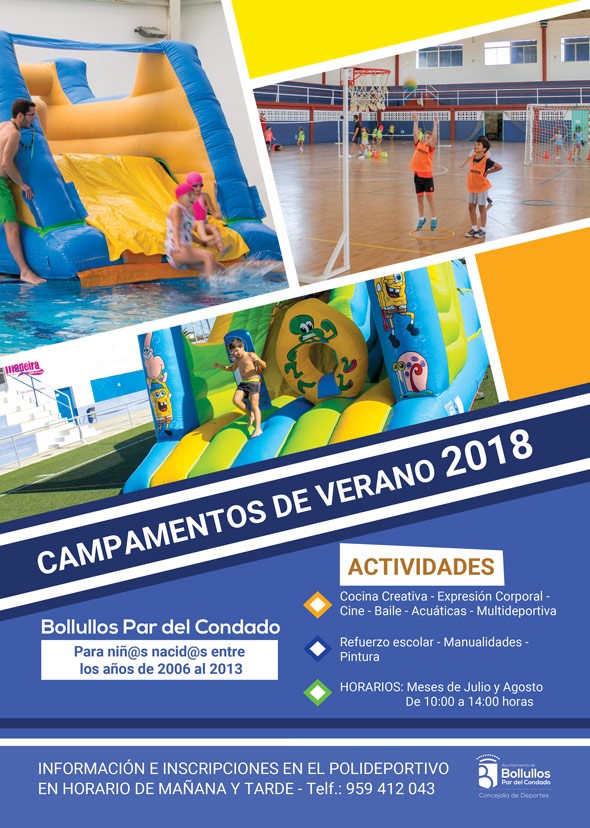 SE ABRE LA INSCRIPCIÓN PARA LOS CAMPAMENTOS DE VERANO MUNICIPALES 2018