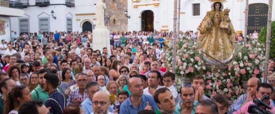 LA PATRONA DE BOLLULLOS VOLVIÓ A SU PUEBLO NUEVE MESES DESPUÉS PARA PRESIDIR LAS FIESTAS DE SEPTIEMB