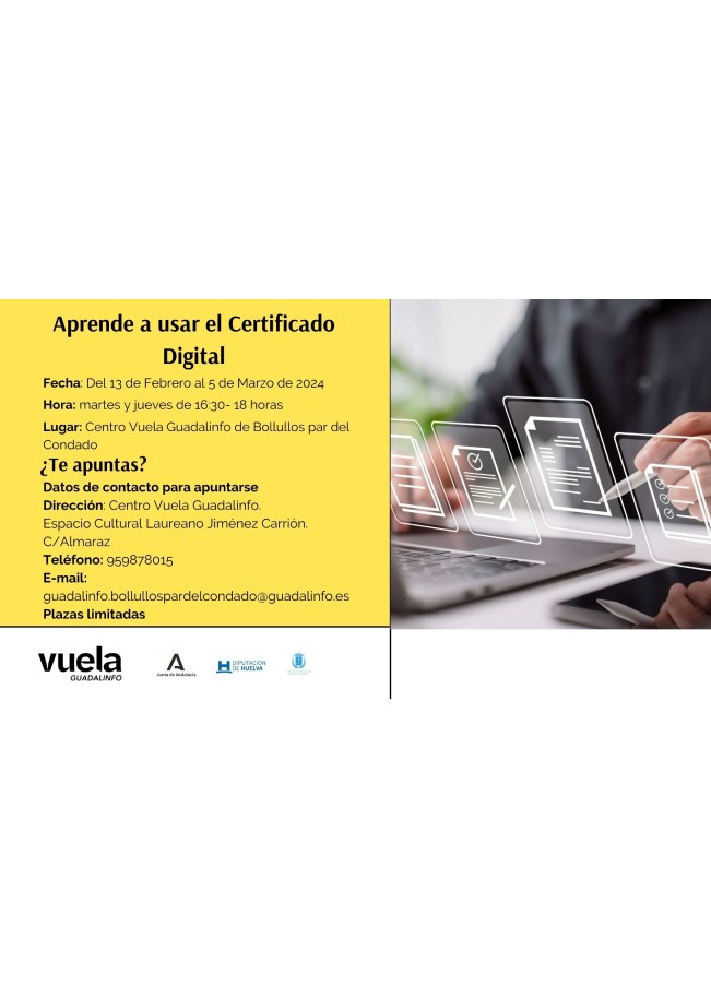 NUEVOS CURSOS Y TALLERES DE GUADALINFO PARA EL MES DE FEBRERO