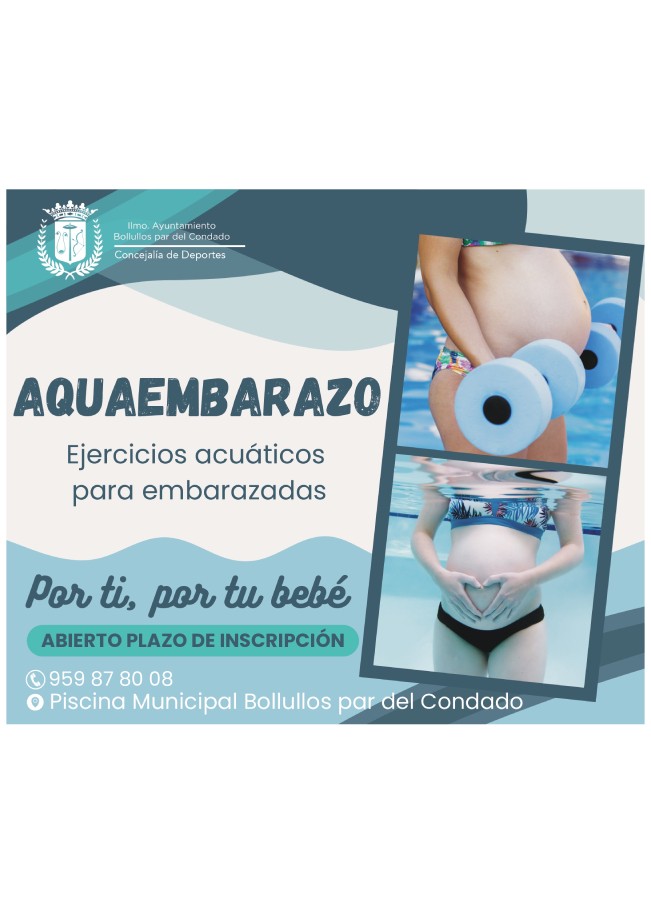AQUAEMBARAZO, NUEVO CURSO EN LA PISCINA MUNICIPAL DE BOLLULLOS
