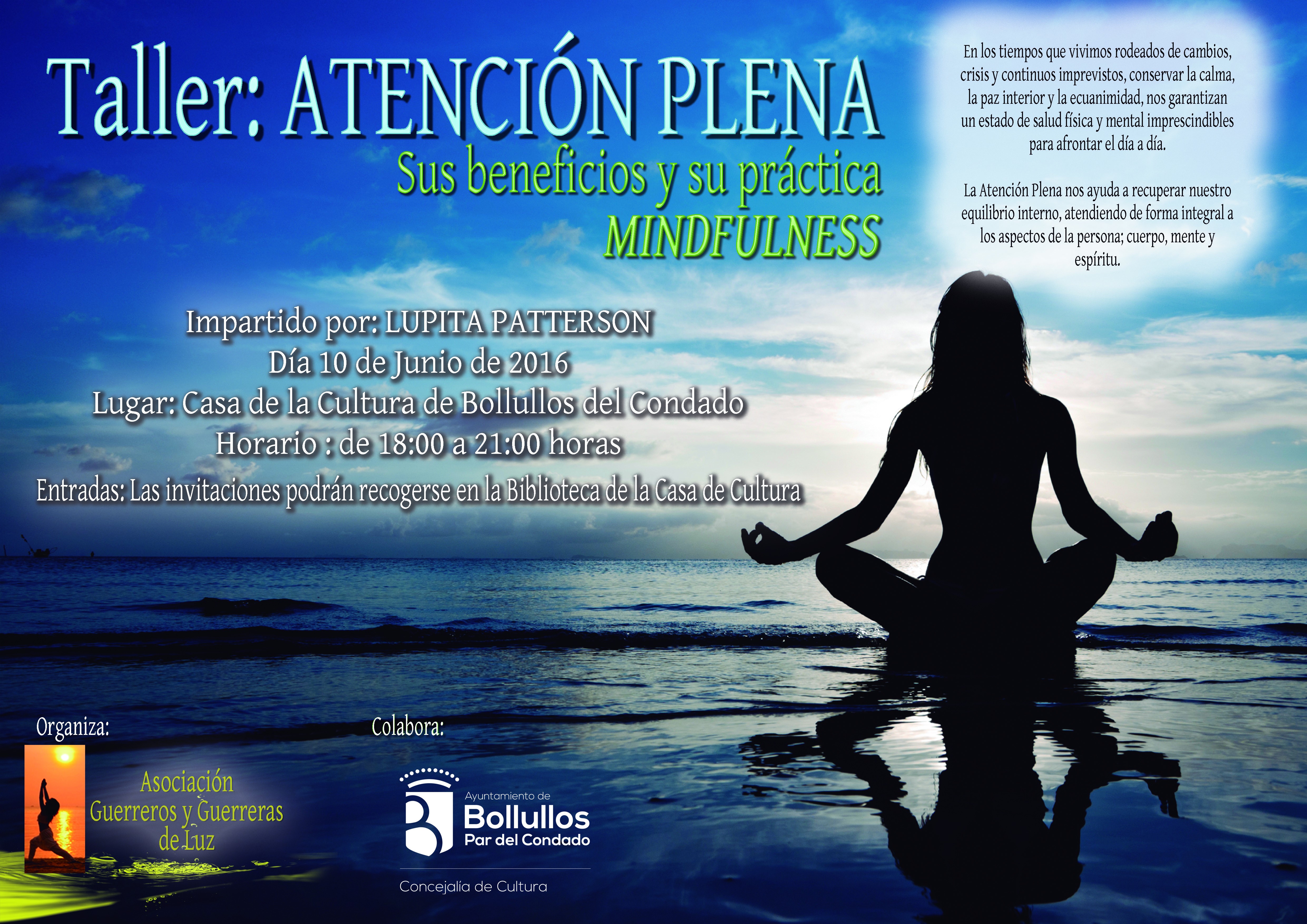 Taller "Atención Plena". Sus beneficios y su práctica. MINDFULNESS