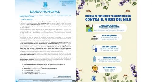 INFORMACIÓN DE INTERÉS SOBRE LA FIEBRE DEL VIRUS DEL NILO OCCIDENTAL