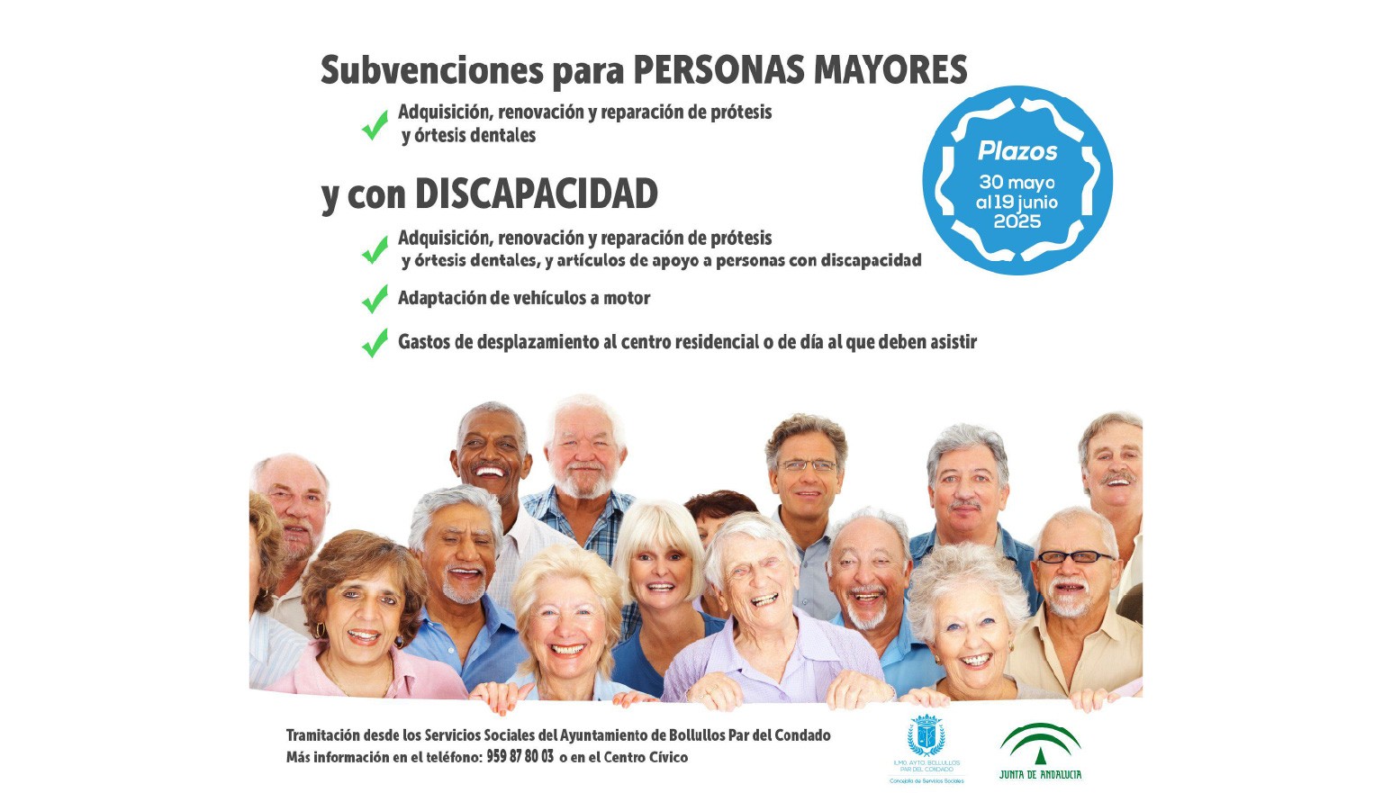 SUBVENCIÓN DE LA JUNTA DE AYUDAS PARA MAYORES Y DISCAPACITADOS 2025