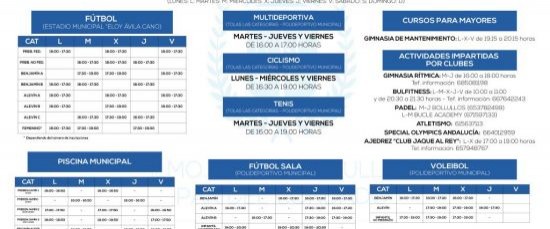 APERTURA DEL PLAZO DE INSCRIPCIÓN EN LAS ESCUELAS DEPORTIVAS MUNICIPALES 2025/2026