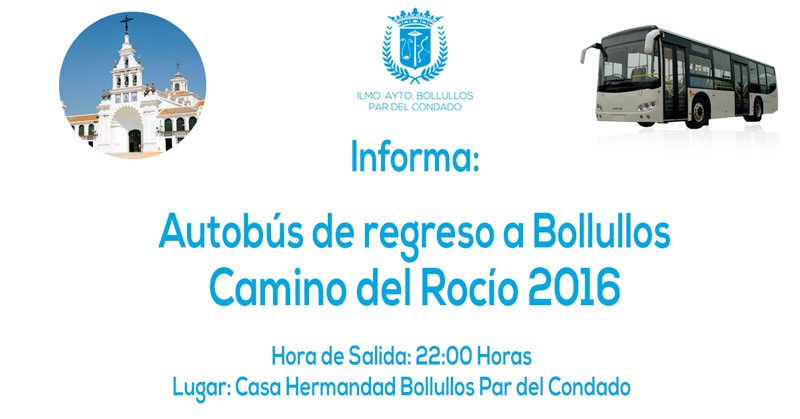 El Ayuntamiento pone un autobús de regreso en el Camino del Rocío 2016