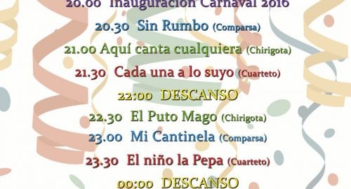 COMIENZA LA MUESTRA DE CARNAVAL 2016