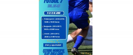 JORNADAS DE CAPTACIÓN PARA FÚTBOL 7 – TEMPORADA 2025/2026