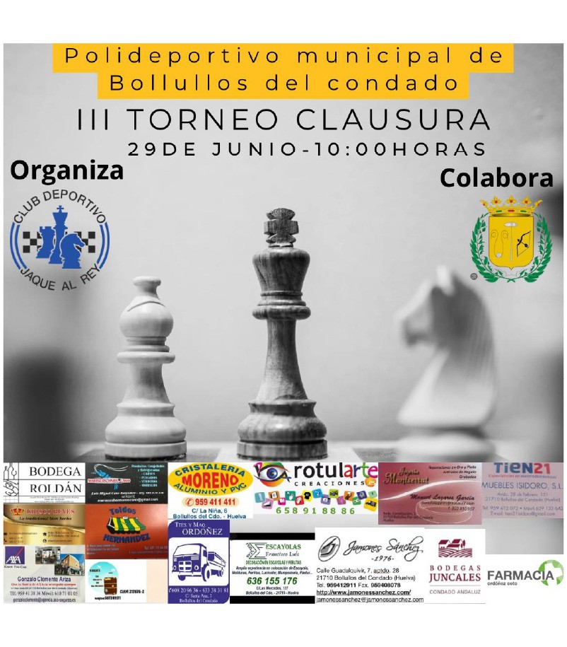 III TORNEO CLAUSURA DE AJEDREZ - TEMPORADA 2024-2025