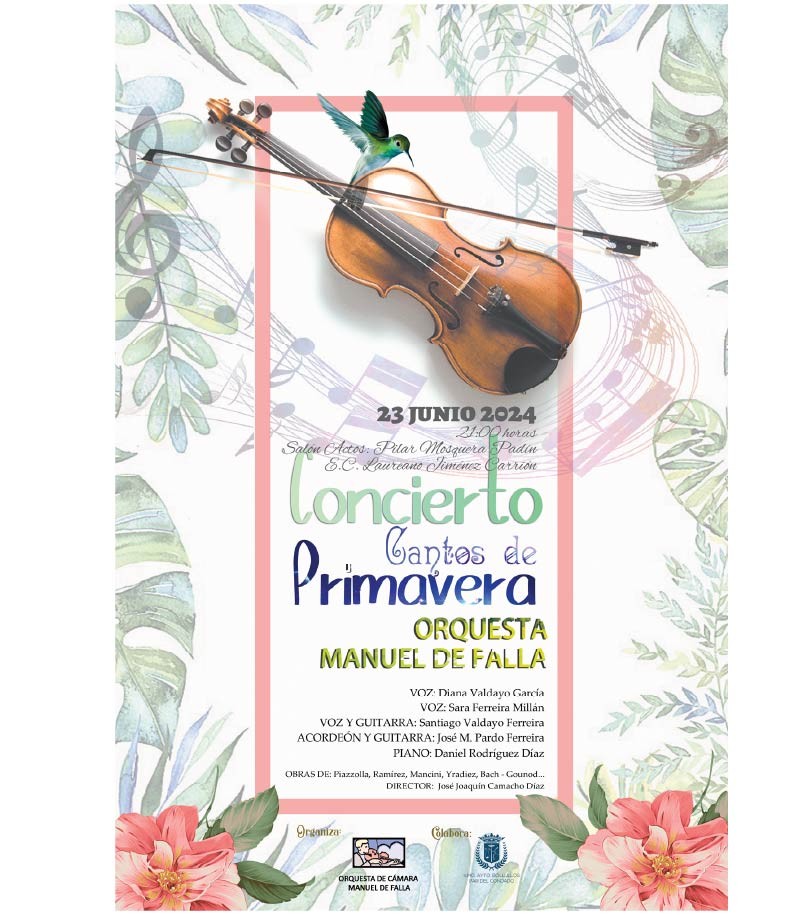 CONCIERTO DE PRIMAVERA “CANTOS DE PRIMAVERA”