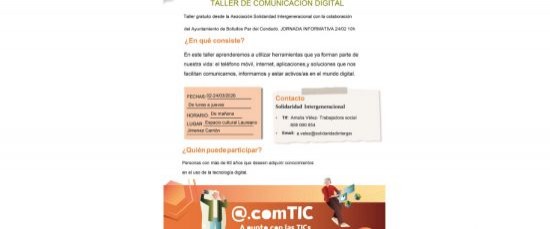 TALLER DE COMUNICACIÓN DIGITAL PARA MAYORES DE 60 AÑOS