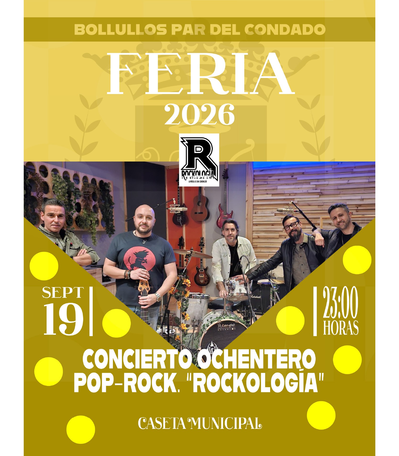 CONCIERTO POP-ROCK ROCKOLOGÍA - FERIA 2026