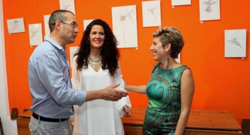 LA VIII MUESTRA DE ENOPINTURA VISTE LAS PAREDES DE BODEGAS SAUCI