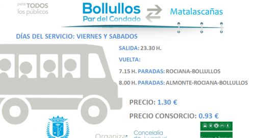 SATISFACCION GENERALIZADA ENTRE LOS CIUDADANOS POR EL SERVICIO DE AUTOBUSES MATALASCAÑAS-BOLLULLOS