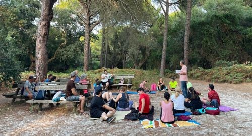BOLLULLEROS VIVEN LA EXPERIENCIA DEL BAÑO DE BOSQUE EN DOÑANA