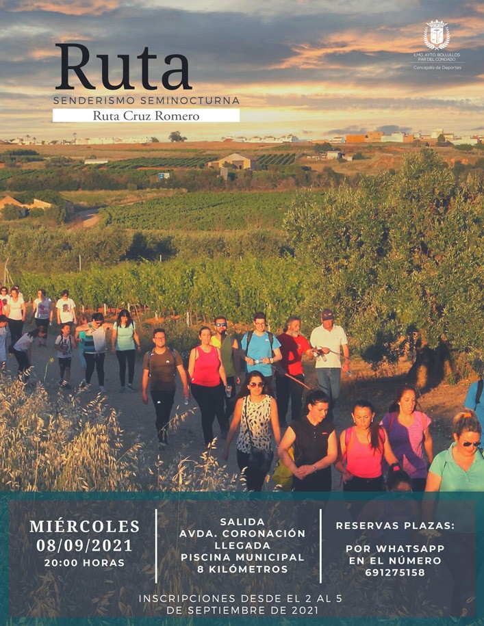 RUTA DE SENDERISMO SEMINOCTURNA A LA CRUZ ROMERO