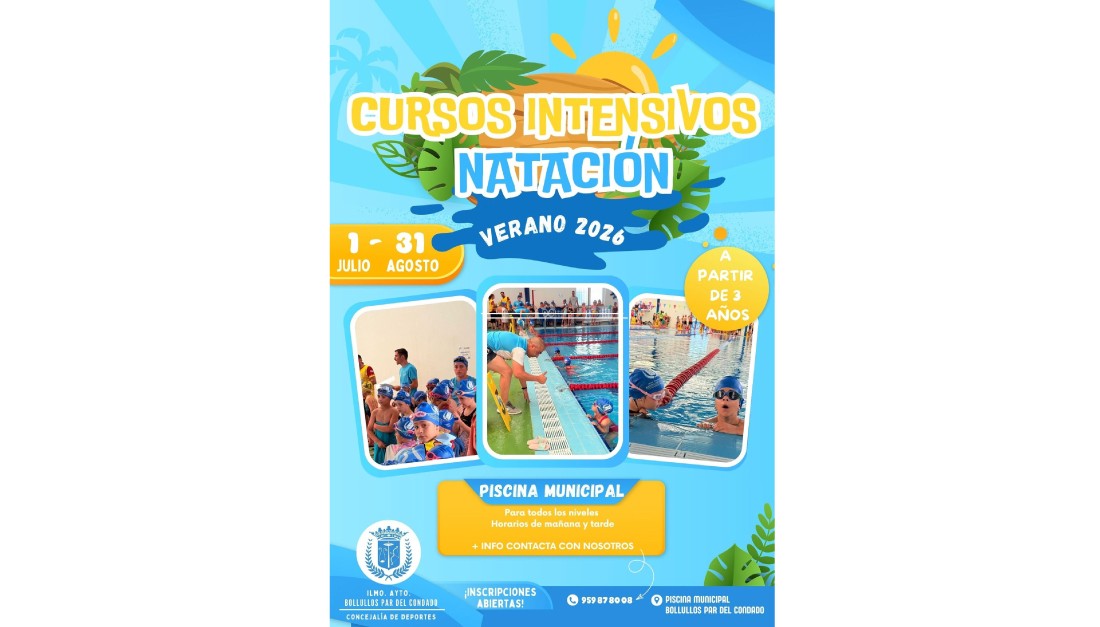 CURSOS INTENSIVOS DE NATACIÓN PARA MENORES