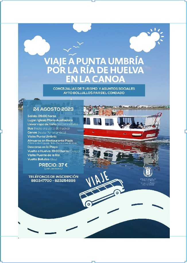 VIAJA A PUNTA UMBRÍA EN CANOA POR LA RIA DE HUELVA