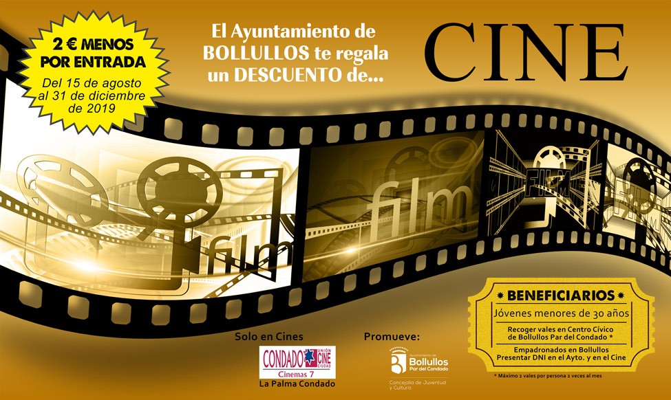 JUVENTUD Y CULTURA GESTIONA UN DESCUENTO DE 2 EUROS PARA IR AL CINE