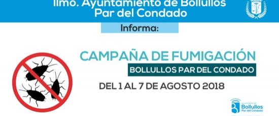 CAMPAÑA DE FUMIGACIÓN CONTRA INSECTOS EN BOLLULLOS