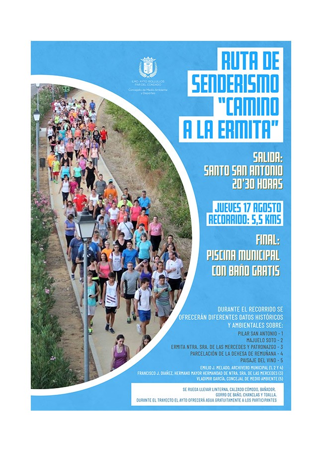 RUTA DE SENDERISMO “CAMINO A LA ERMITA”