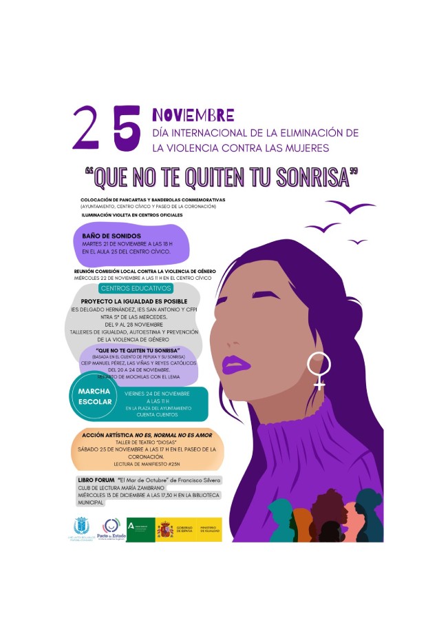 25 DE NOVIEMBRE: QUE NO TE QUITEN TU SONRISA