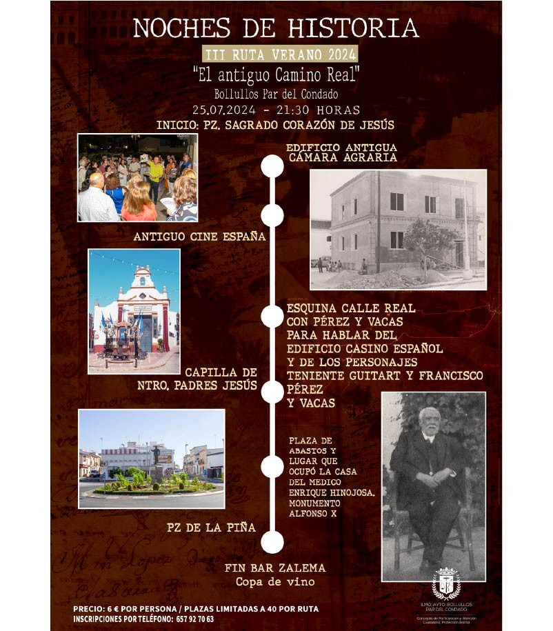 III RUTA DE PATRIMONIO DE VERANO “NOCHES DE HISTORIA”